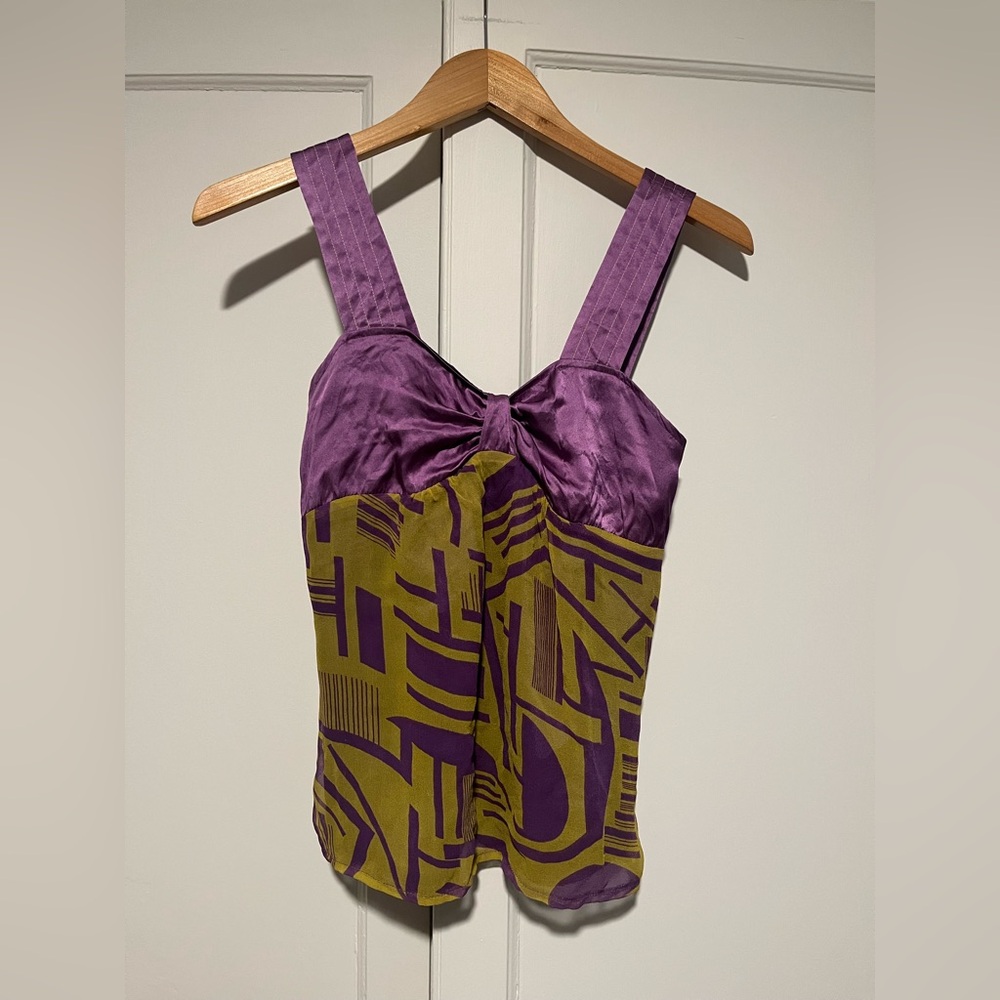 Revolve Jenny Han Silk Patterned Blouse